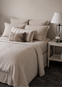 Majeste® Linen Duvet Cover Set | Natural | Made in New Zealand | USA SIZING