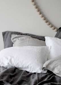 Majeste® Lodge Linen Pillowcase | White | Made in New Zealand