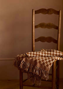 Bronze Wool & Silk Throw -USA