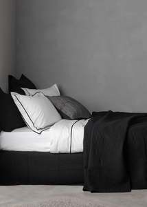 Aspen Pure Cotton Valance | Black