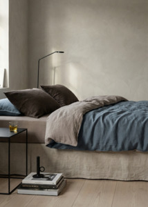 Bedskirts Valances: Linen Valance | Natural