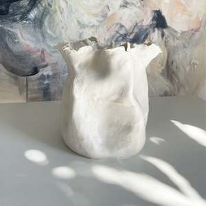 Objects Sculpture Glass Vases Lighting: Sculpted Vessel #1 | Sculpture | by Lizzie Beere