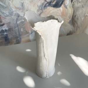 Objects Sculpture Glass Vases Lighting: Sculpted Vessel #2 | Sculpture | by Lizzie Beere