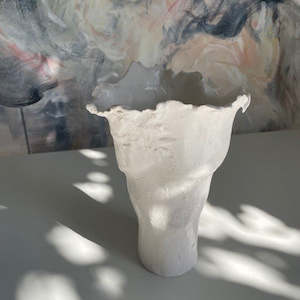 Objects Sculpture Glass Vases Lighting: Sculpted Vessel #7 | Sculpture | by Lizzie Beere