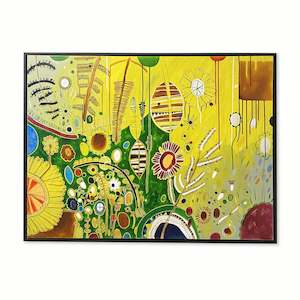 Framed Art: Backyard Treasures  |  Painting |  by Naomi Faifai