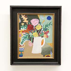 Rachel Dewhirst: Les Fleurs Dans La Cuisine  | Painting  |  by Rachael Dewhirst