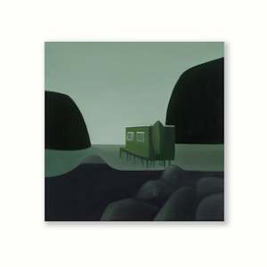 The Weather With You: The green boat shed (Stewart Island) | Painting | by Sean Beldon