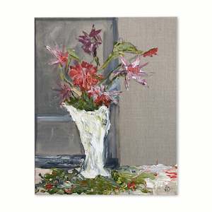 Original Nz Art: Blooms in the Window | Painting | by Lizzie Beere