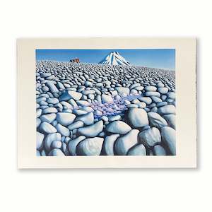 Rocks, Tractor, Mountains | Print | by Michael Smither