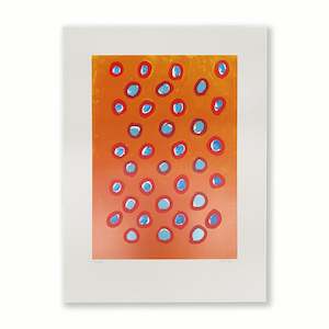 Limited Edition Fine Art Prints: Red, Orange with Harmonics | Print | by Michael Smither