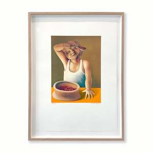 Limited Edition Fine Art Prints: Sarah with Baked Beans | Print | by Michael Smither