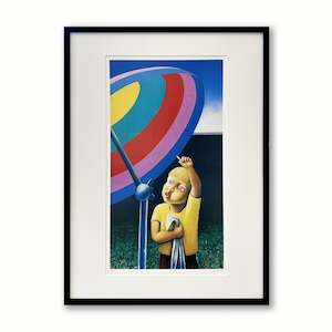 Thomas under the Beach Umbrella | Print | by Michael Smither