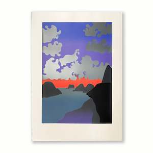 Michael Smither: Back Beach III | Print | by Michael Smither