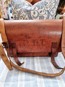 Post, telegraph, telephone leather satchel