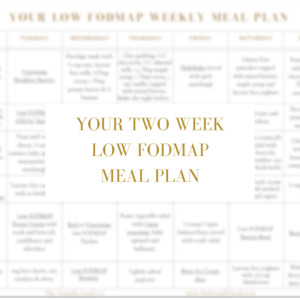 Products: Low FODMAP Meal Plan (downloadable pdf)