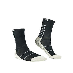 Trusox: TRUSOX 3.0 MIDCALF/CREW BLACK SOCKS