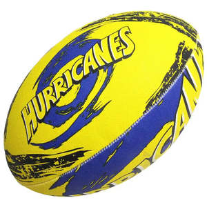 GILBERT HURRICANES SUPER RUGBY SUPPORTER BALL