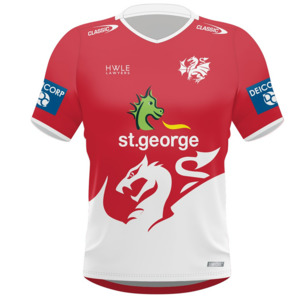 Apparel Rugby: Classic Dragons Mens Pro Training Tee CsiDr24Mttr