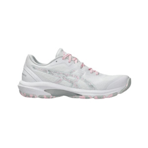 Sports Netball Court: Asics Netburner Shield FF (B Standard) Womens White/Cotton Candy