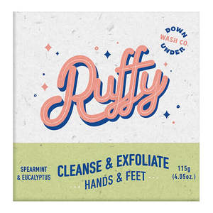 Ruffy Cleanse & Exfoliate Hands & Feet - Spearmint & Eucalyptus