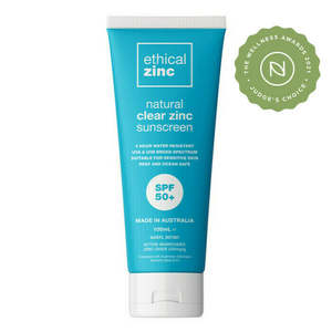 Ethical Zinc: SPF50+ Natural Clear Zinc Sunscreen