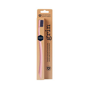 Grin: 100% Recycled Charcoal-Infused Toothbrush - Medium