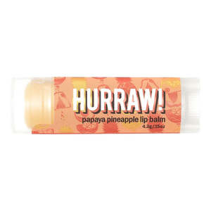 Hurraw Lip Balm: Organic Lip Balm - Papaya Pineapple