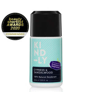 Kind Ly: 100% Natural Deodorant - Cypress & Sandalwood