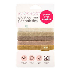 Kooshoo: Plastic-Free Flat Hair Ties - Blond
