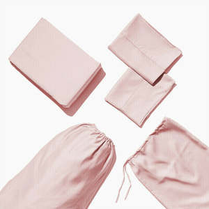 Eco Bamboo Sheet & Pillow Set - Pink