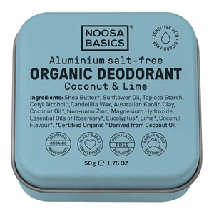 Noosa Basics: Bi-Carb Free Deodorant Cream Tin - Coconut & Lime
