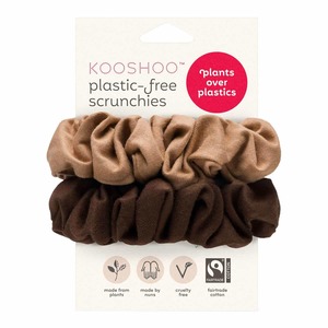 Kooshoo: Plastic-Free Scrunchies - Macchiato Brown
