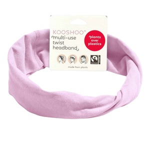 Organic Twist Headband - Pink Mist