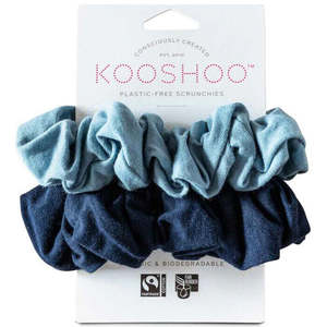 Plastic-Free Scrunchies - True Blue