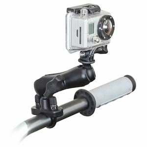 RAM Action Camera / GoPro Mount with U-Bolt Rail Handlebar Base