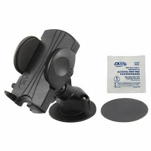 Magnetic And Adhesive: RAM Universal Spring Loaded Holder for Small Phones with Adhesive Dash Base