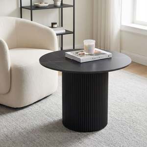 Clearance: Dylan Ceramic Top Coffee Table 60cm - Black
