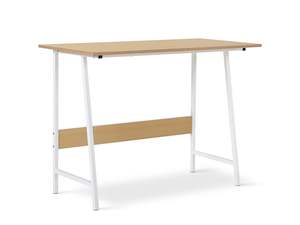 Daniel 100cm Computer Desk - Maple + White
