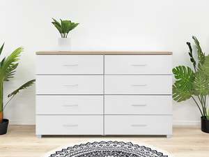 Bestseller: Bram Tallboy 8 Drawer Chest Dresser - Oak