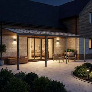 Bestseller: Patio Canopy 20' x 10' ft - 6.18 x 3.03 x 2.58M - Charcoal Grey