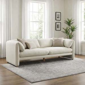 Marion Boucle 3 Seater Sofa - Cream