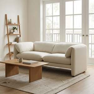 Slideshow Sale 1: Marion Boucle 2 Seater Sofa - Cream