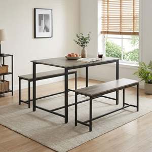 Slideshow Sale 1: Merren 3 Piece Dining Set - Grey Oak