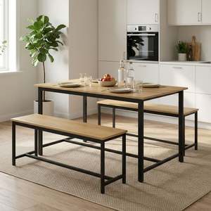 Slideshow Sale 1: Merren 3 Piece Dining Set - Natural