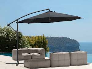Toughout Kauri Outdoor Cantilever Umbrella 3m - Black