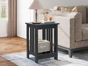 Furniture: Wular Square Coffee Table Side Table - Black