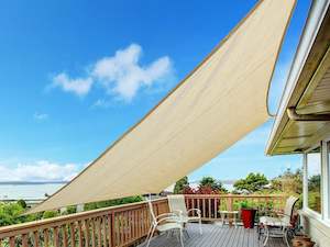 Outdoor: Toughout Kool Rectangle Shade Sail 3m x 4m - Sand