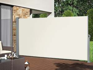 Outdoor: Toughout 1.6m x 3m Retractable Side Awning Screen Shade - Beige