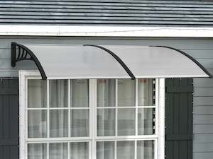 Outdoor: TOUGHOUT Canopy Awning Door Window Awning 2.4m x 0.8m