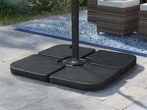 Clearance: Square Outdoor Umbrella Base Set